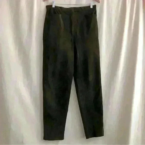 Brown Suede Leather Trousers  Pants - Picture 1 of 7